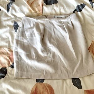 MNG Basic Off White Mini Skirt